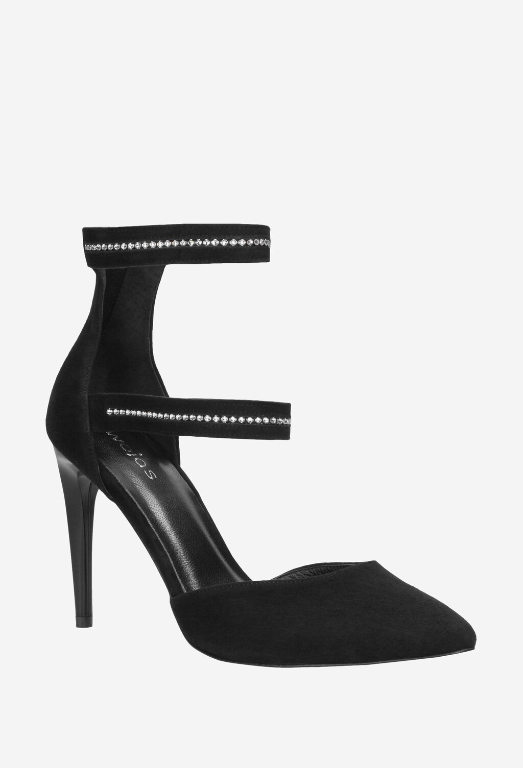 Czarne czółenka damskie 9354-61 Widok 2