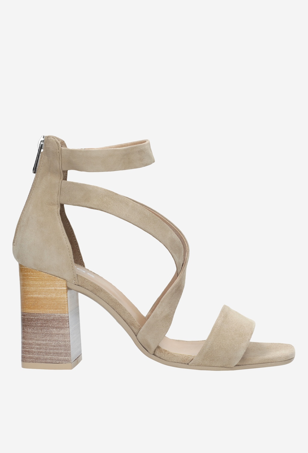 Beżowe sandały damskie 9737-64 Widok 1