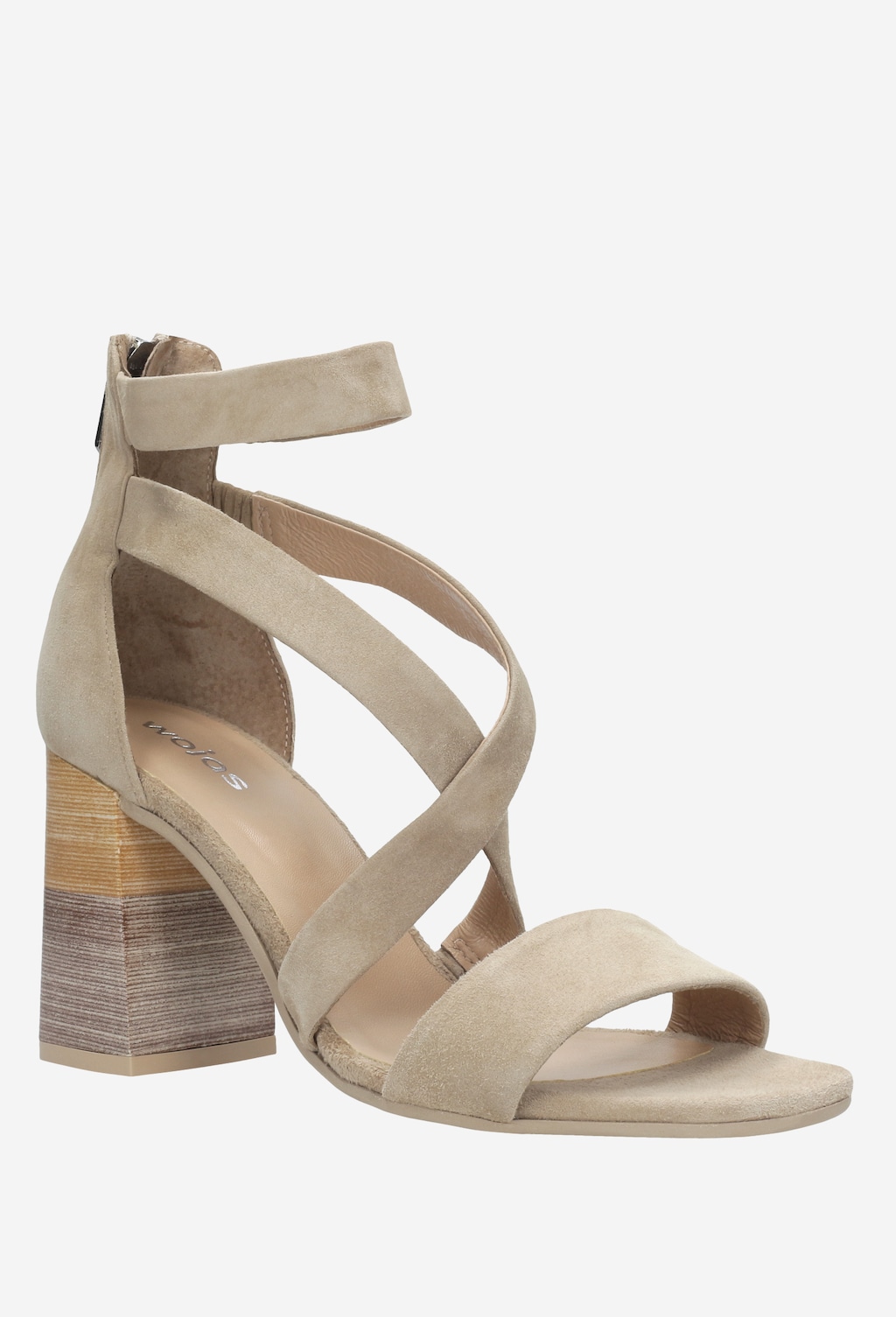 Beżowe sandały damskie 9737-64 Widok 2