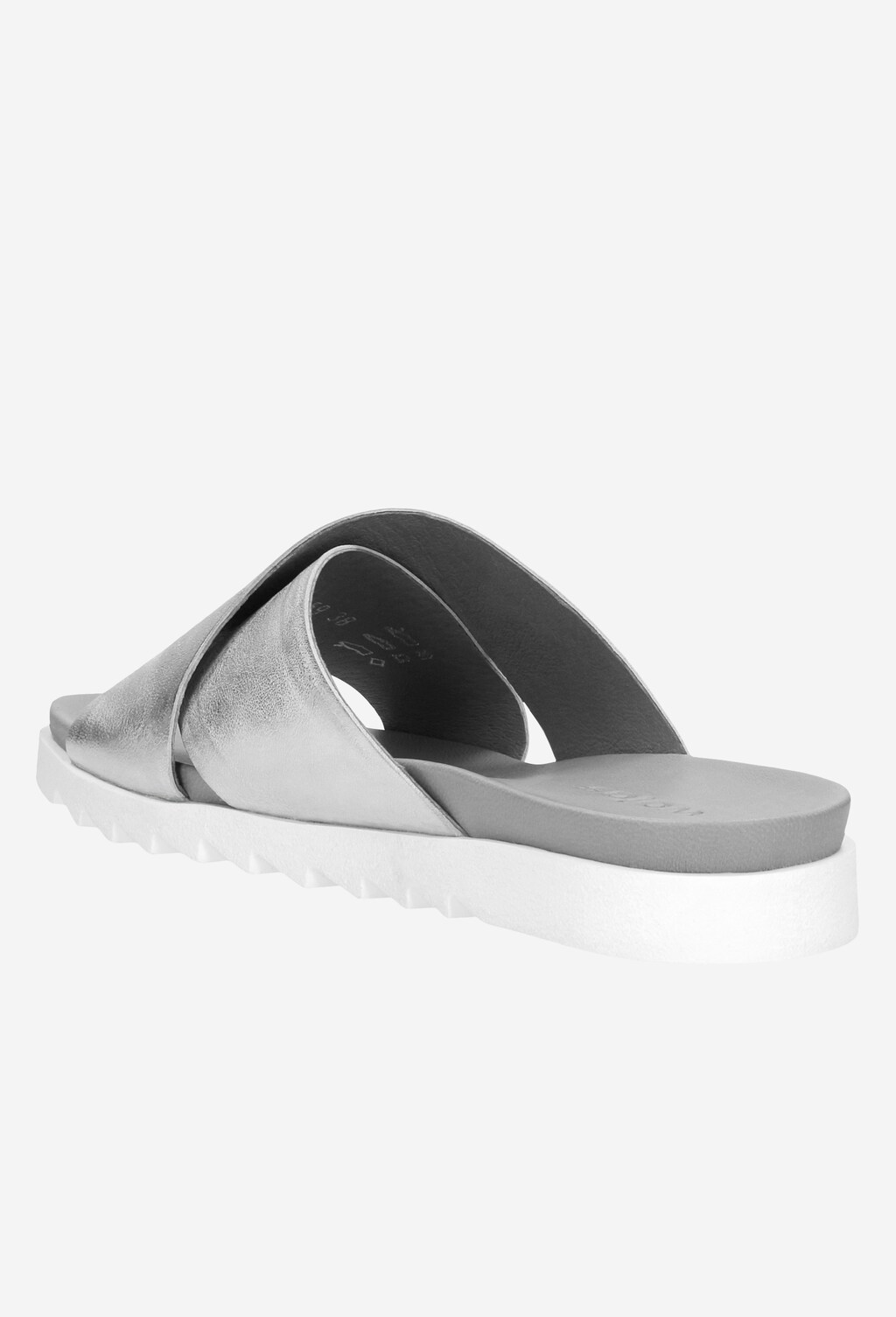 Srebrne klapki damskie 9706-59 Widok 3