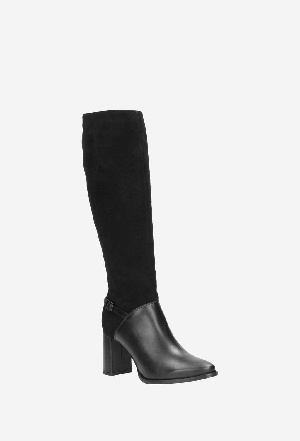 Czarne kozaki damskie 8735-71 Widok 3