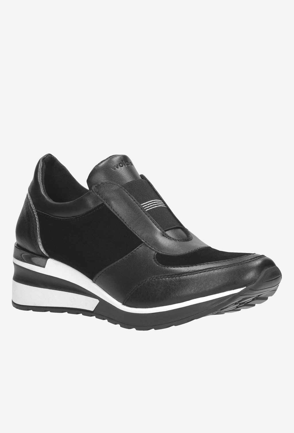 Sportowe  czarne półbuty damskie 9419-71 Widok 2