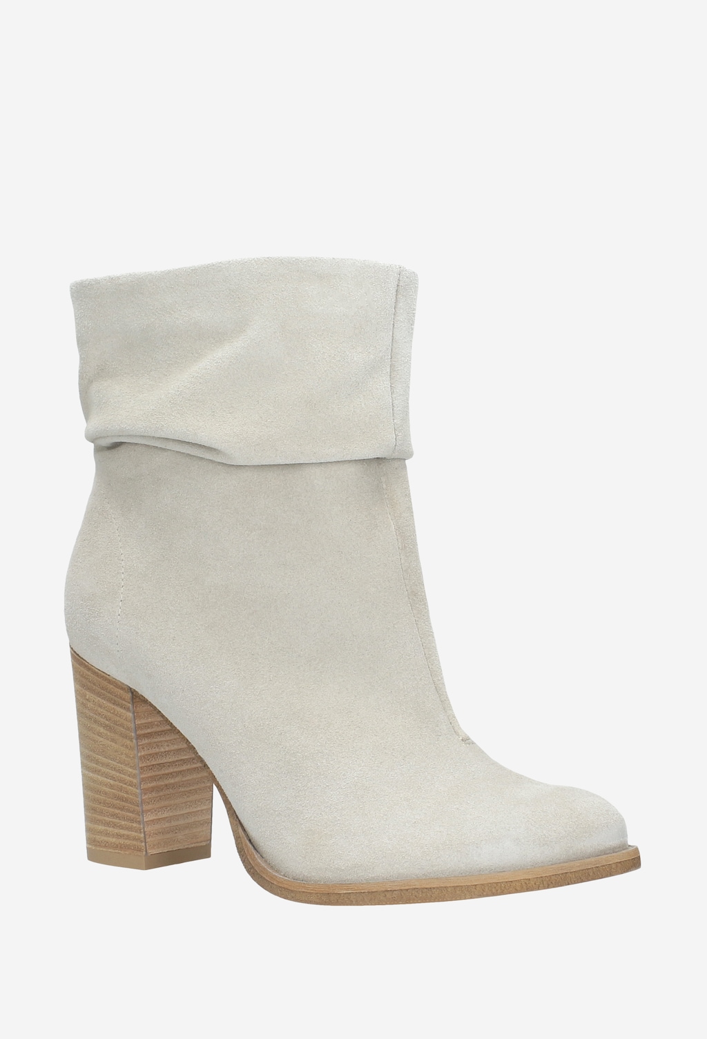 Beżowe botki damskie 9508-64 Widok 3