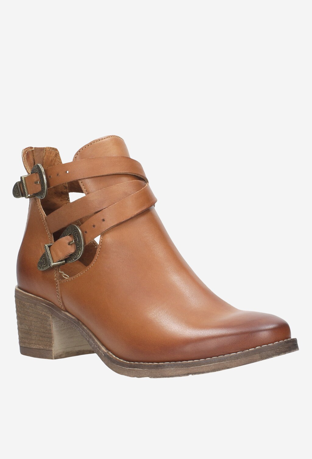 Brązowe botki damskie 9524-53 Widok 3