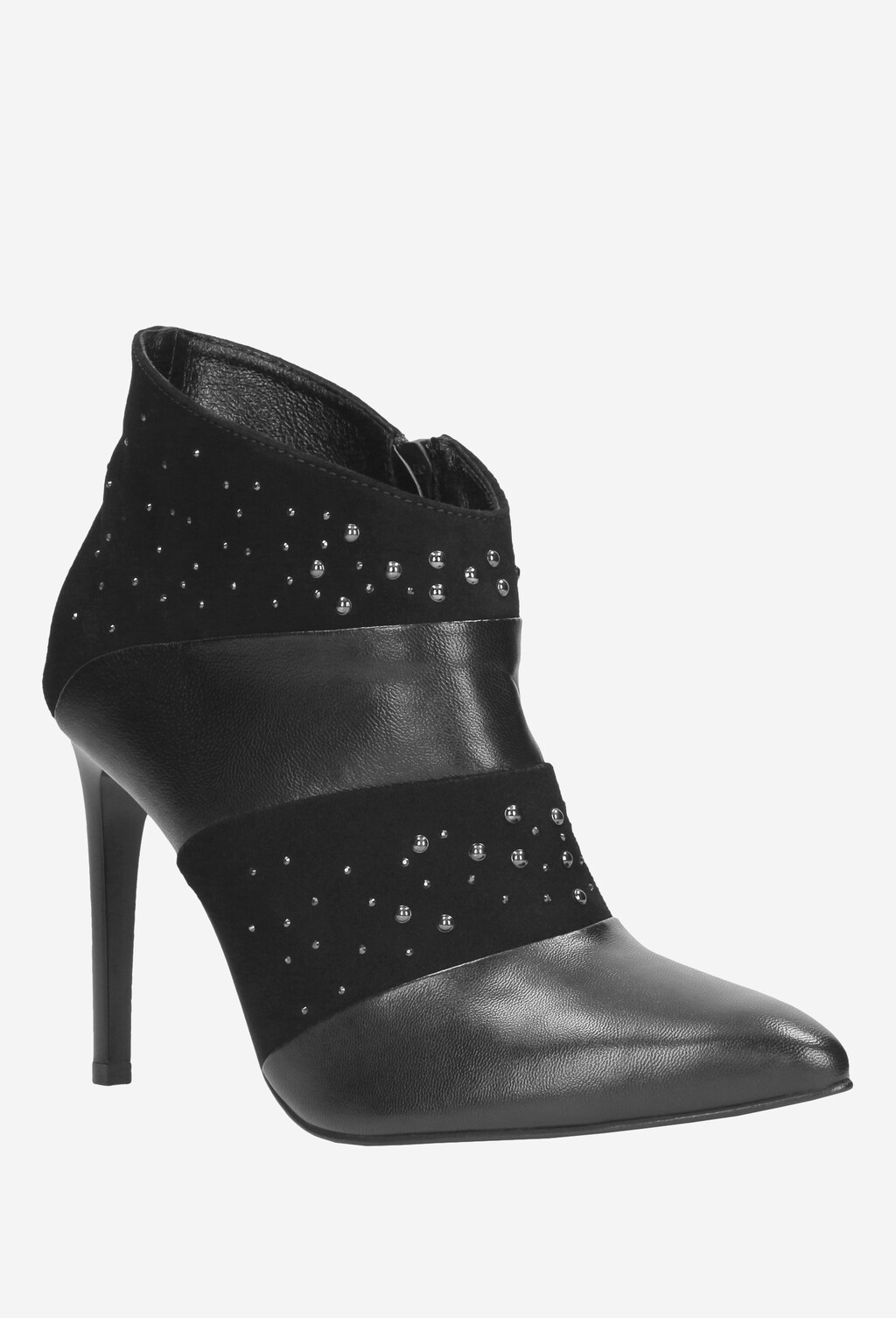 Czarne botki damskie 9552-71 Widok 3