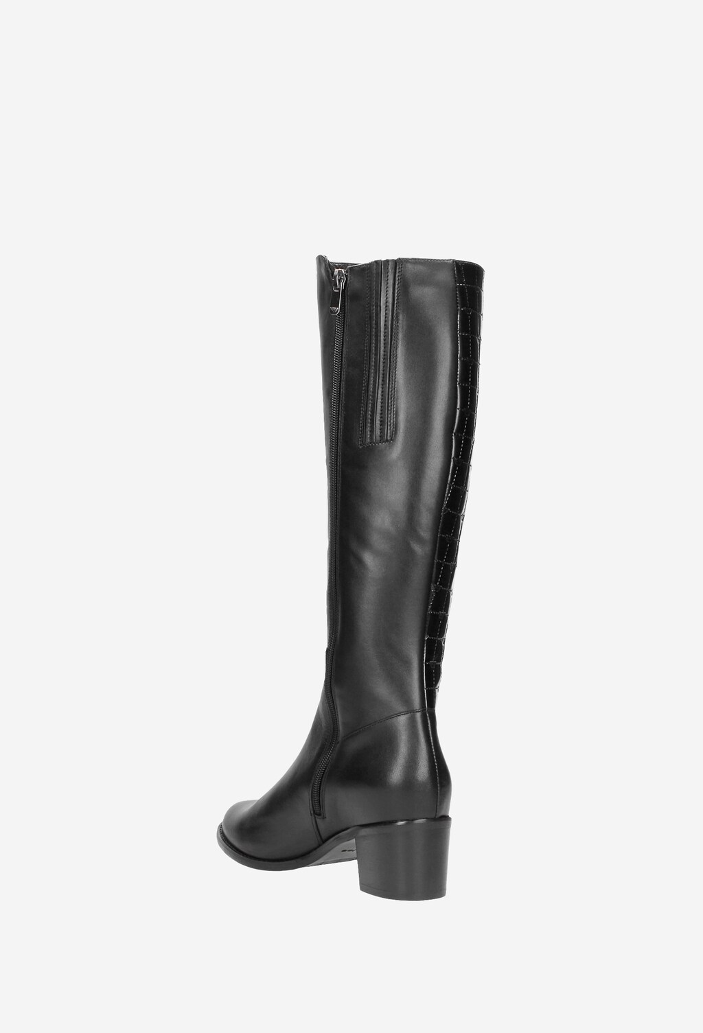 Czarne kozaki damskie 8720-71 Widok 4