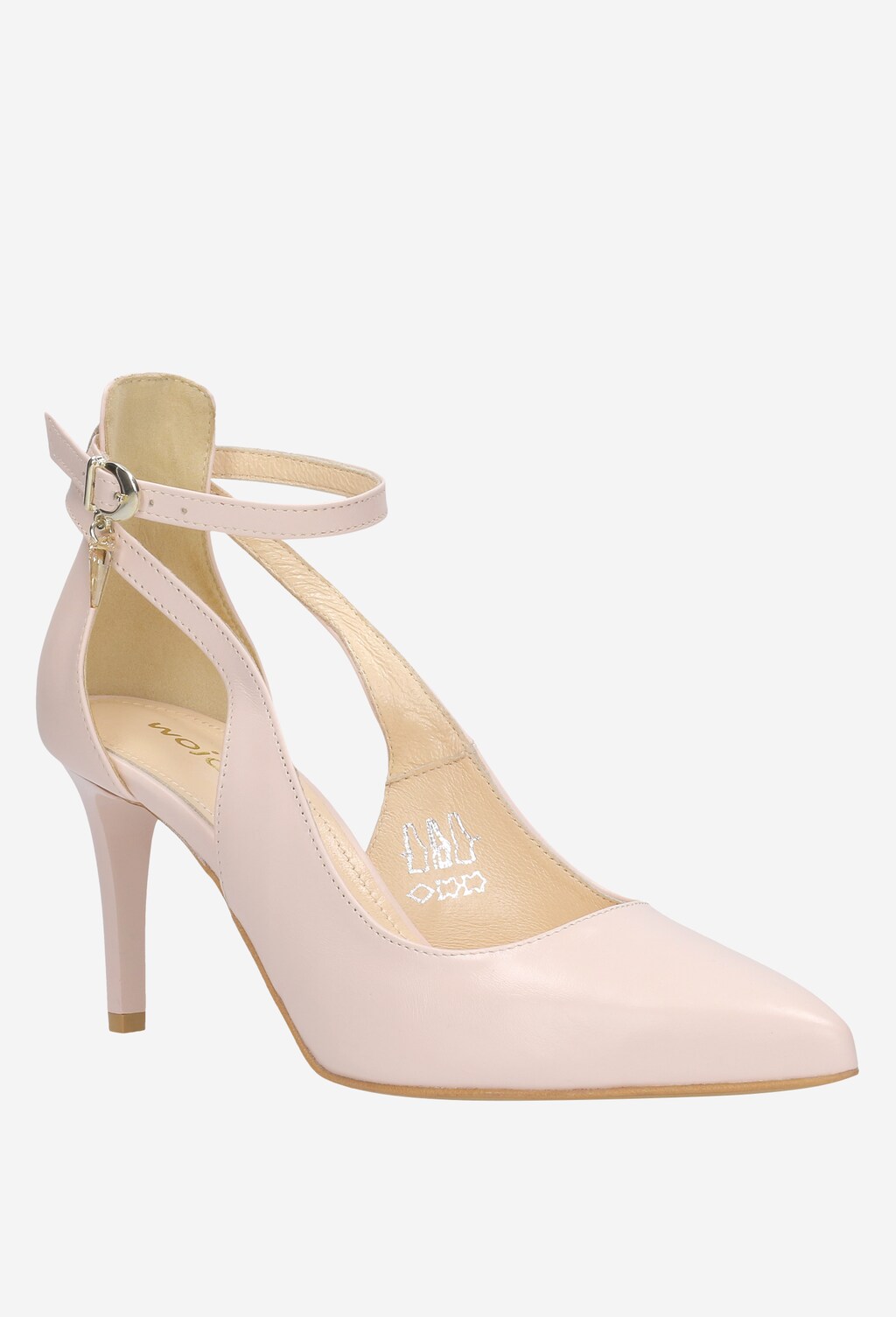 Elegantné dámske lodičky v neutrálnej béžovej farbe 9361-54 Widok 3