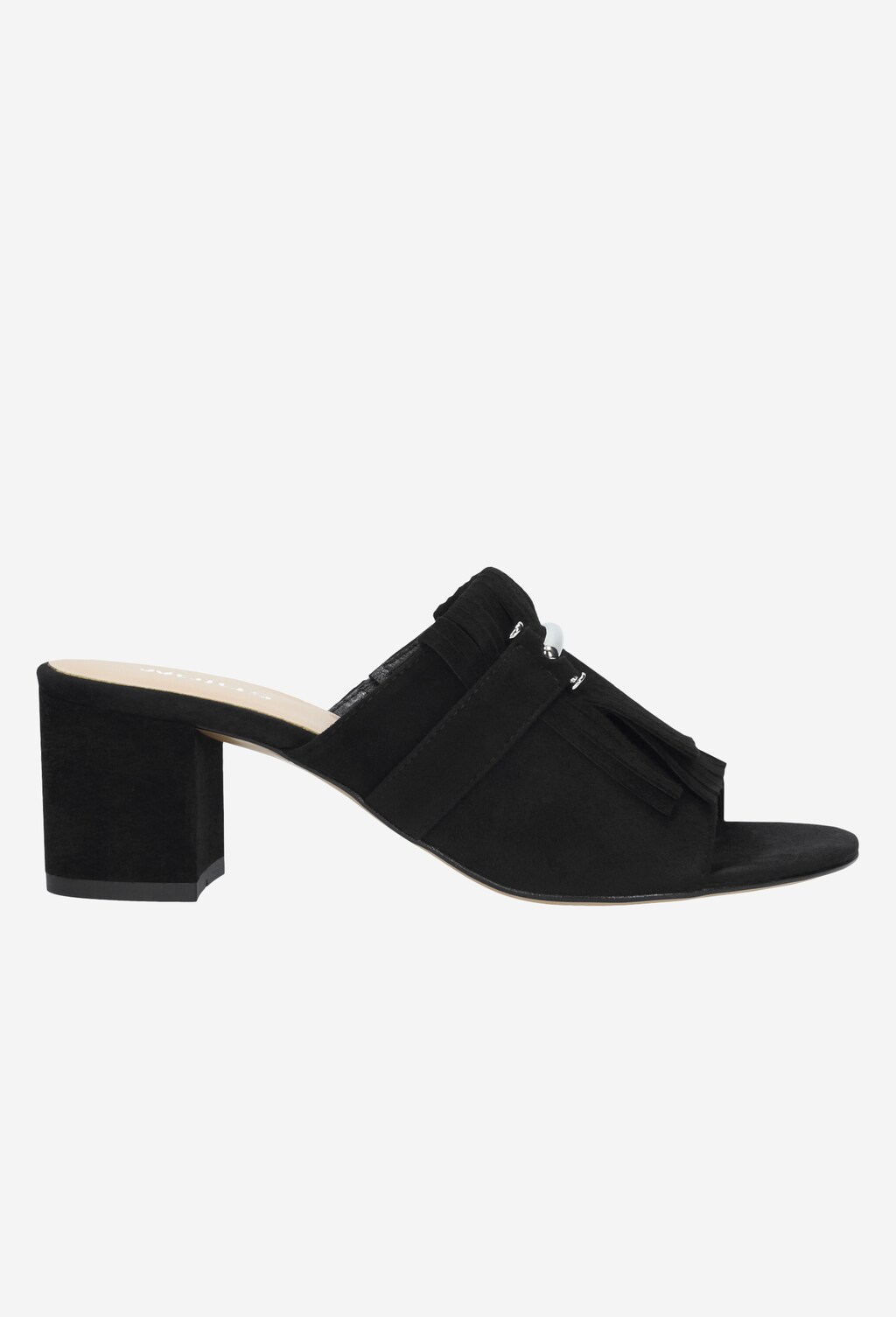 Czarne klapki damskie 9714-61 Widok 1