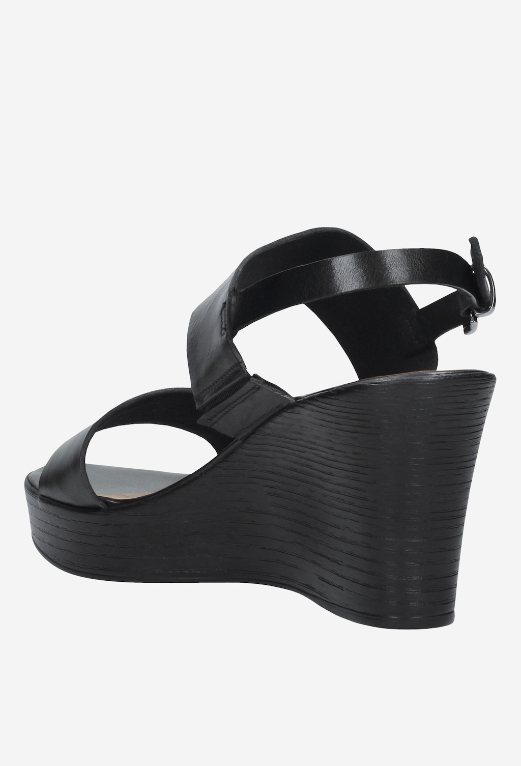 Czarne sandały damskie 9738-51 Widok 3