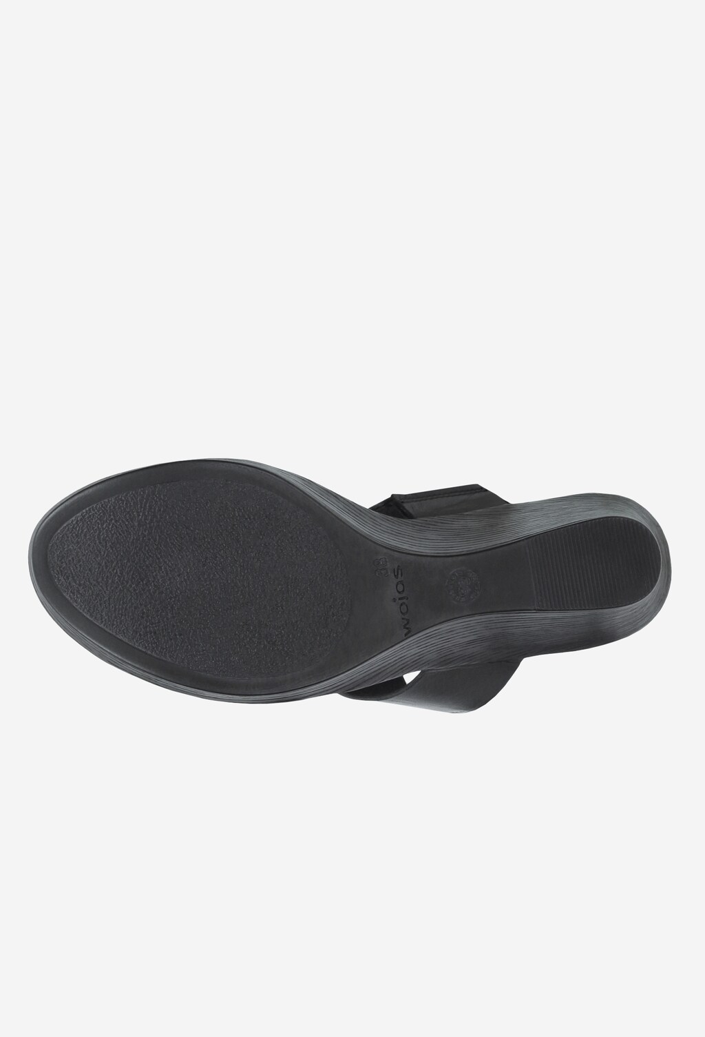 Czarne sandały damskie 9738-51 Widok 5