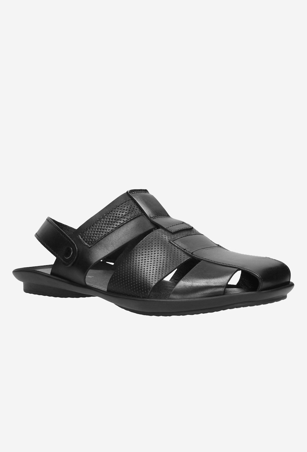 Czarne sandały męskie 9240-51 Widok 3