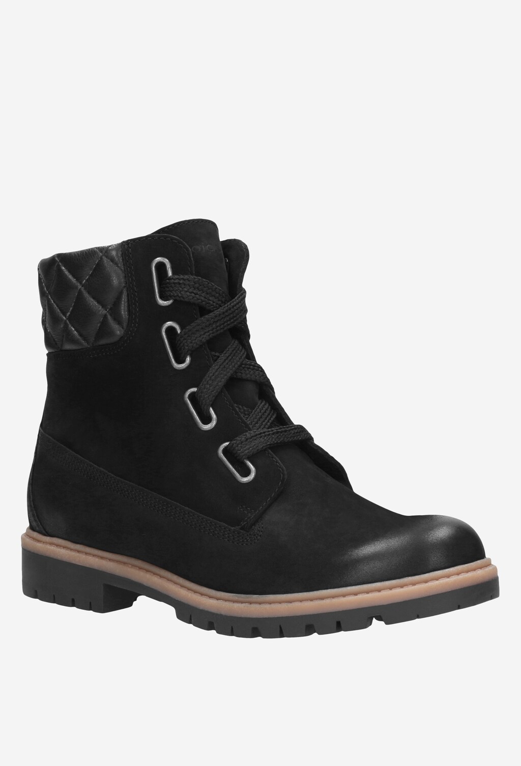 Czarne trzewiki damskie 8685-21 Widok 2