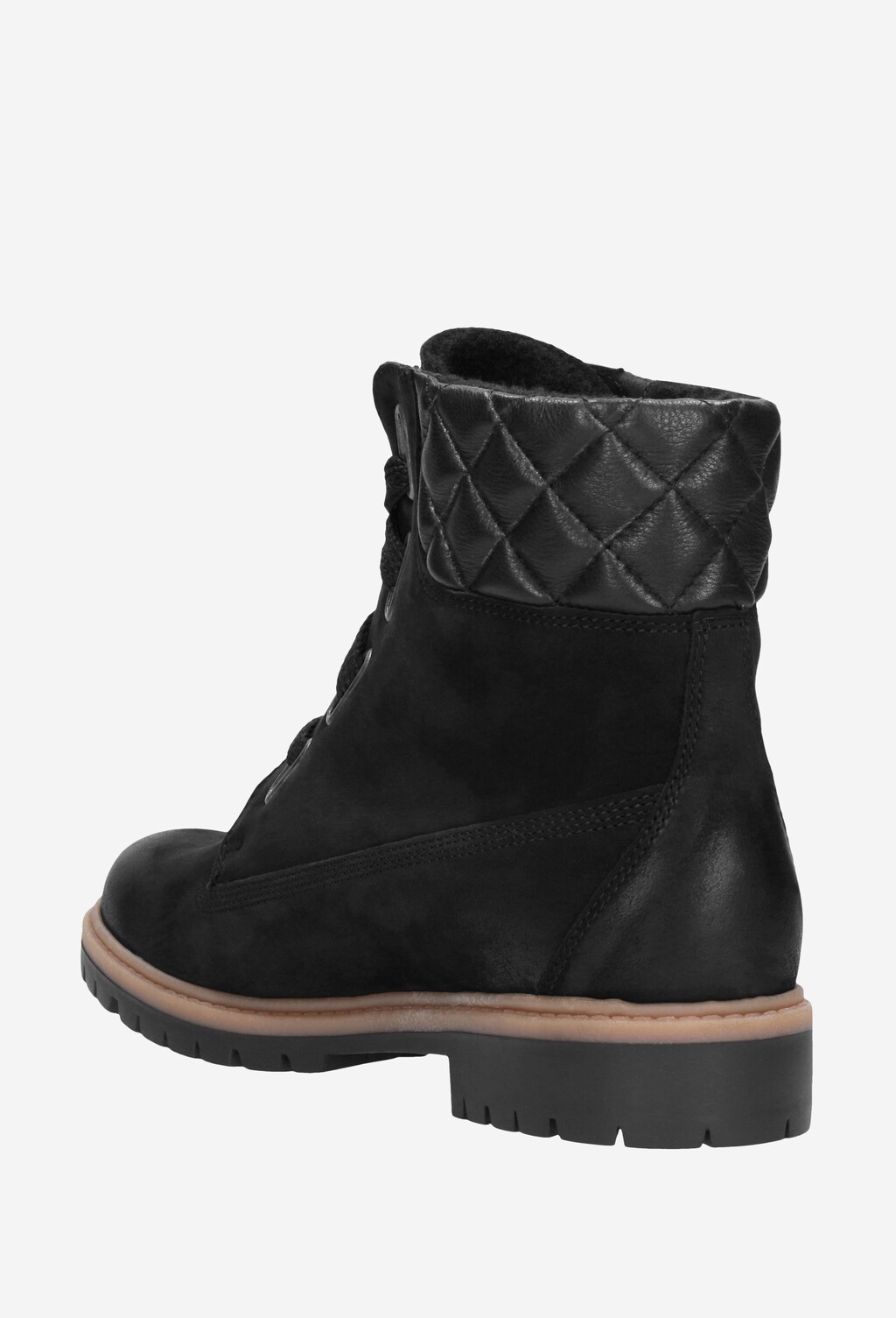 Czarne trzewiki damskie 8685-21 Widok 3