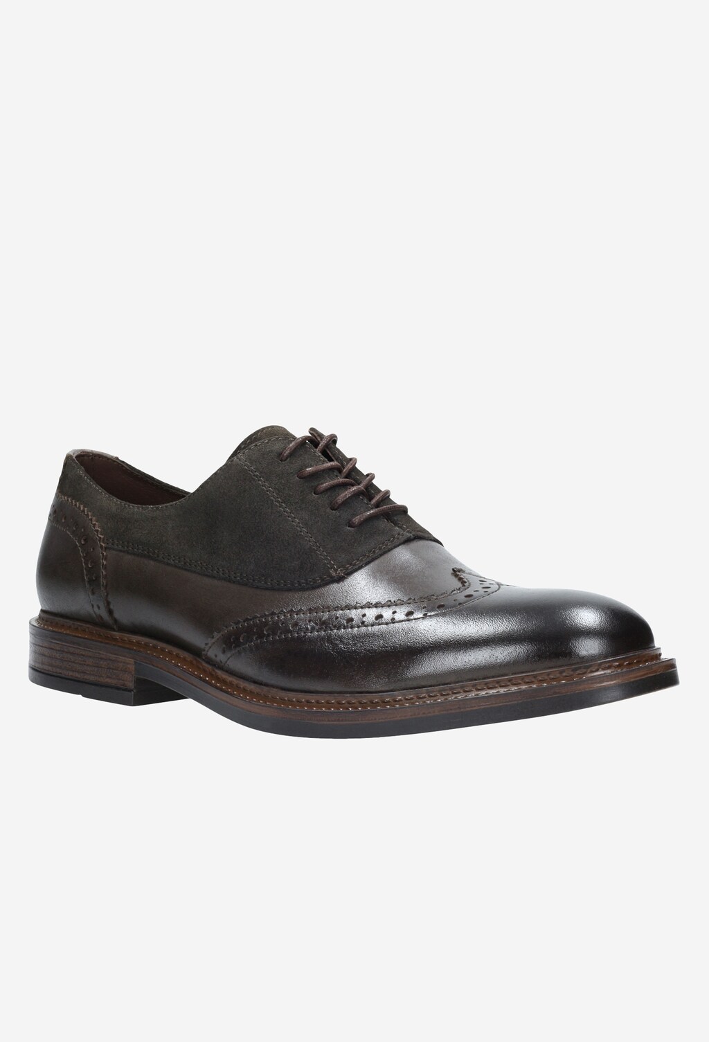 Brązowe półbuty męskie 8092-72 Widok 2