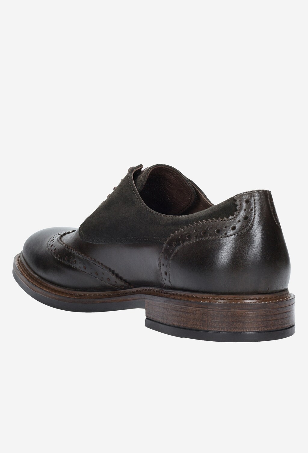 Brązowe półbuty męskie 8092-72 Widok 3