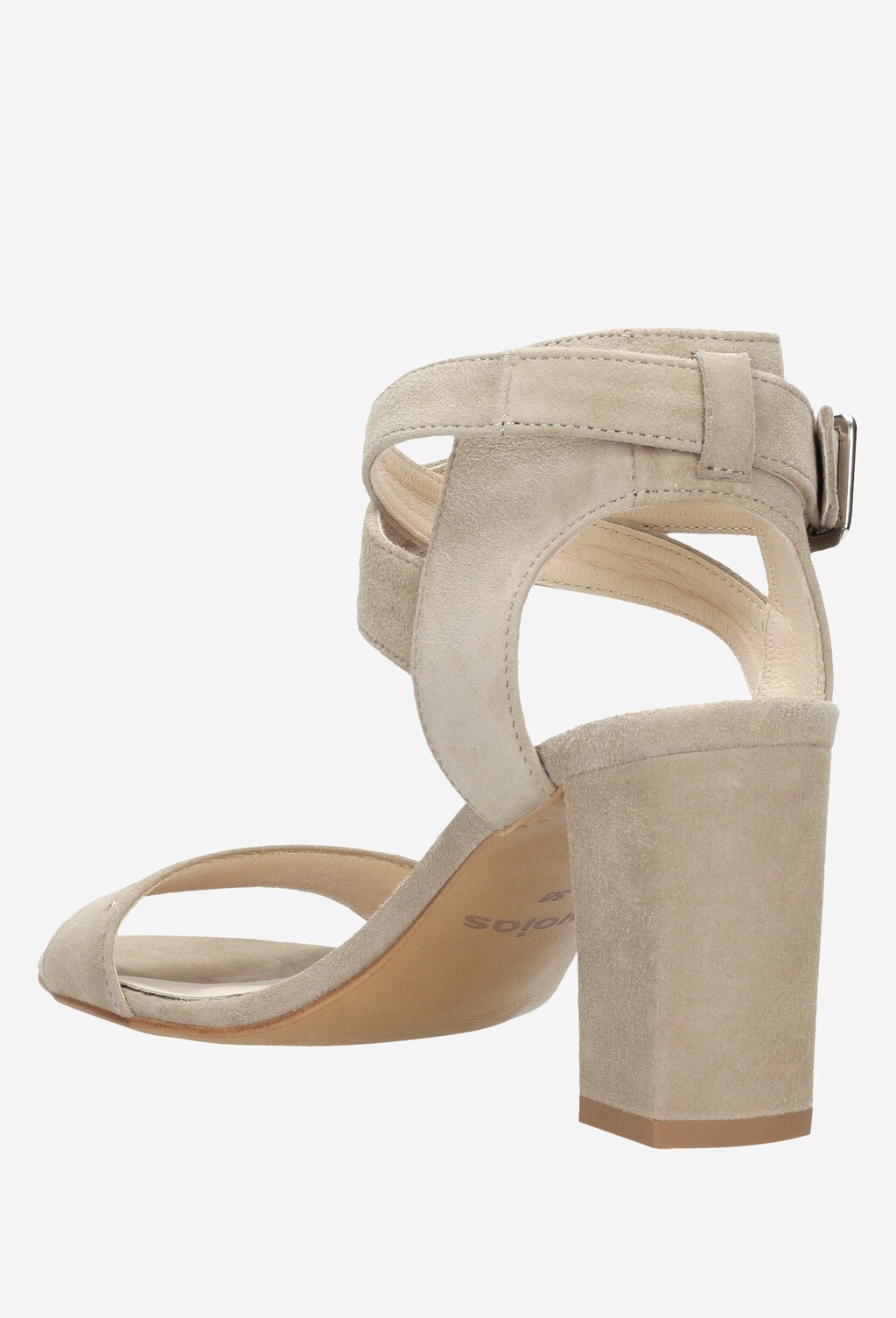 Beżowe sandały damskie 9742-64 Widok 3