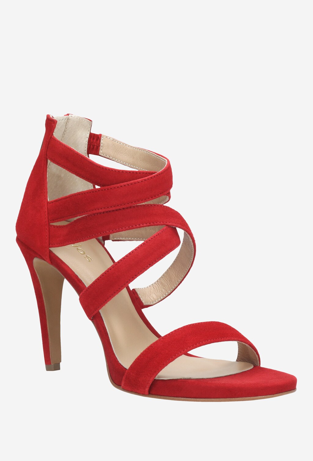 Czerwone sandały damskie 9741-65 Widok 2