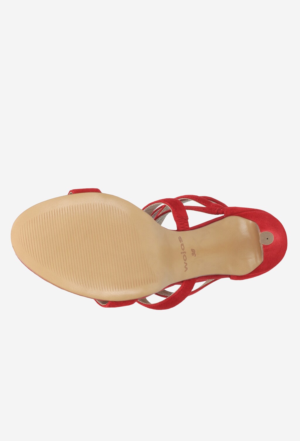 Czerwone sandały damskie 9741-65 Widok 5