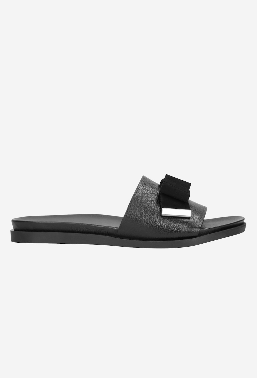 Czarne klapki damskie 8764-71 Widok 1