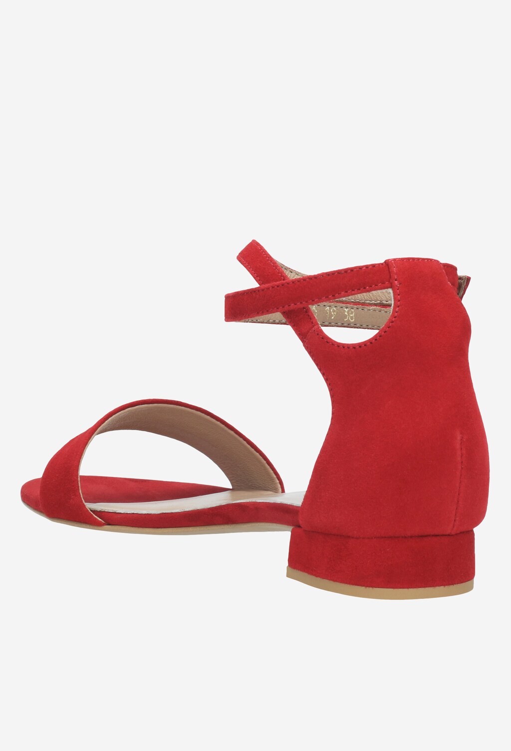 Czerwone sandały damskie 9724-65 Widok 3