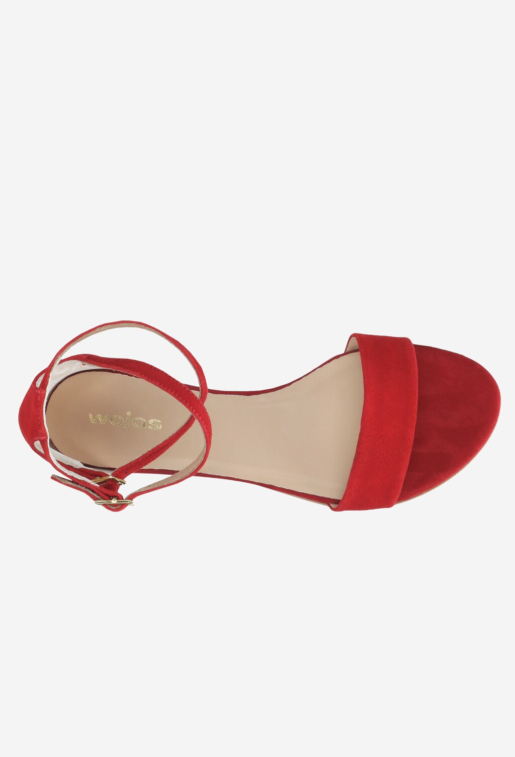 Czerwone sandały damskie 9724-65 Widok 4