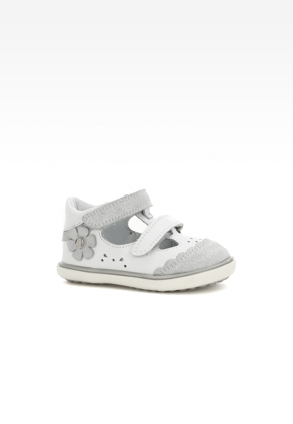 Sandały zabudowane BARTEK W-81798-5/AA2, dla dziewcząt, biało-srebrny Widok 1