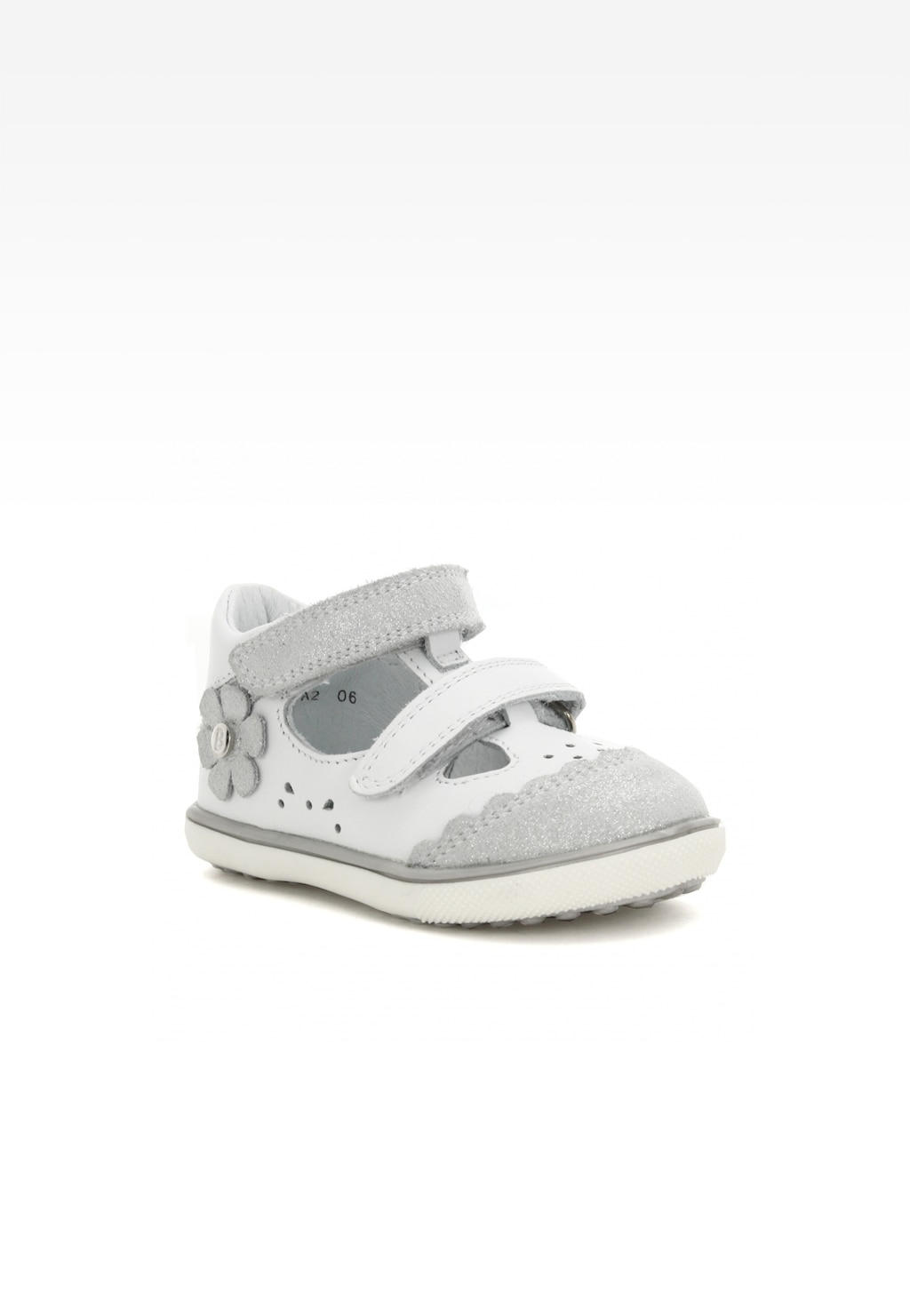 Sandały zabudowane BARTEK W-81798-5/AA2, dla dziewcząt, biało-srebrny Widok 2