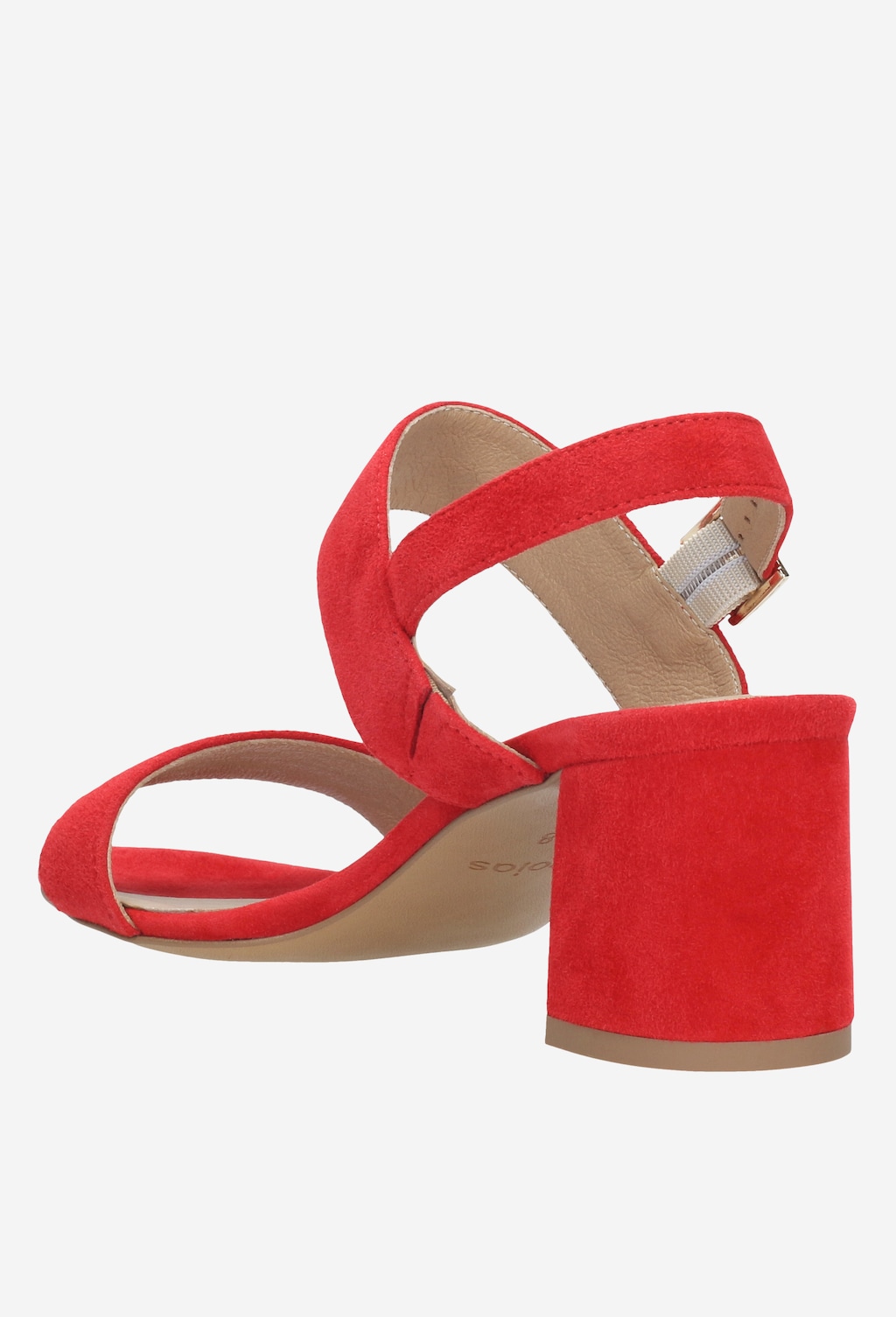 Czerwone sandały damskie 9749-65 Widok 3