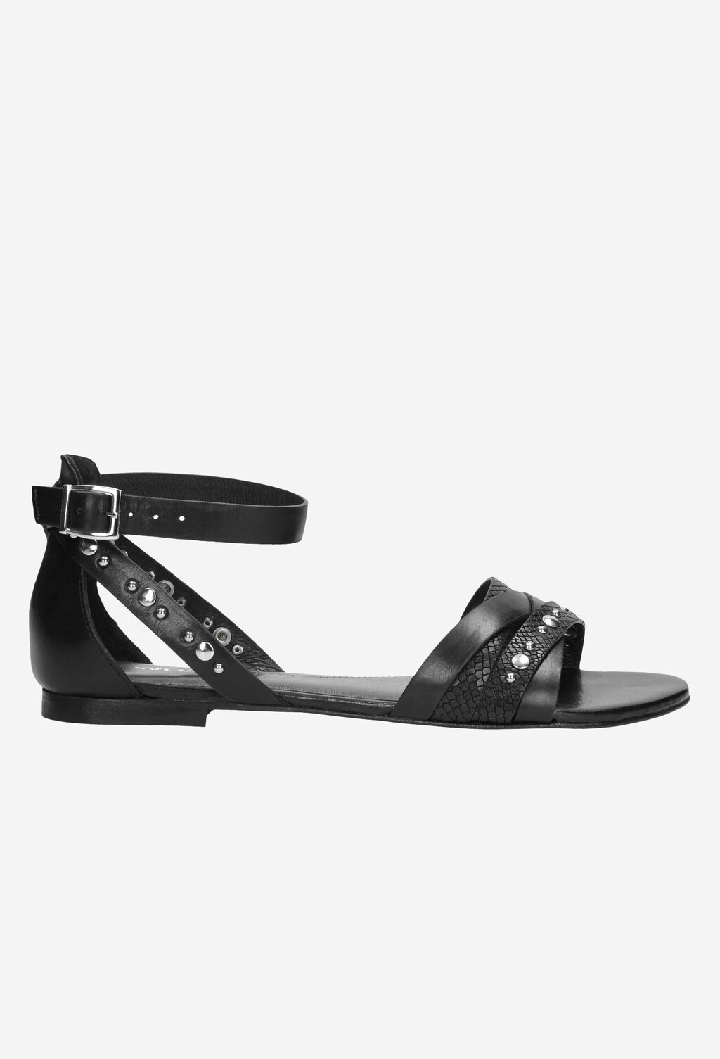 Czarne sandały damskie 6801-51 Widok 1