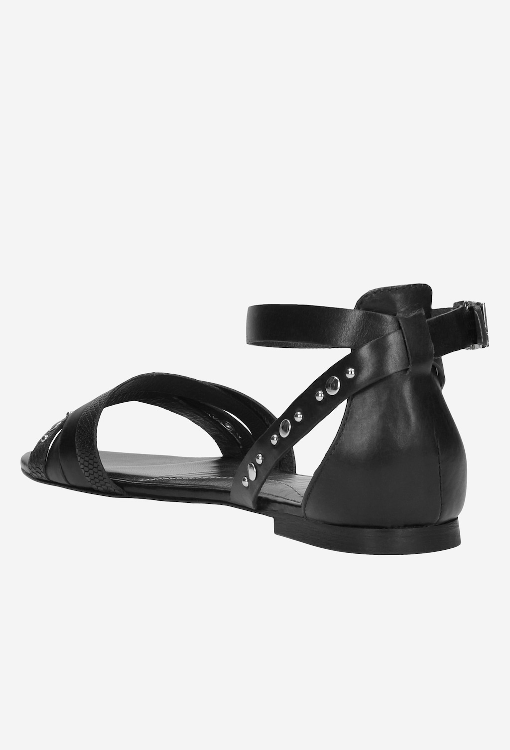 Czarne sandały damskie 6801-51 Widok 3