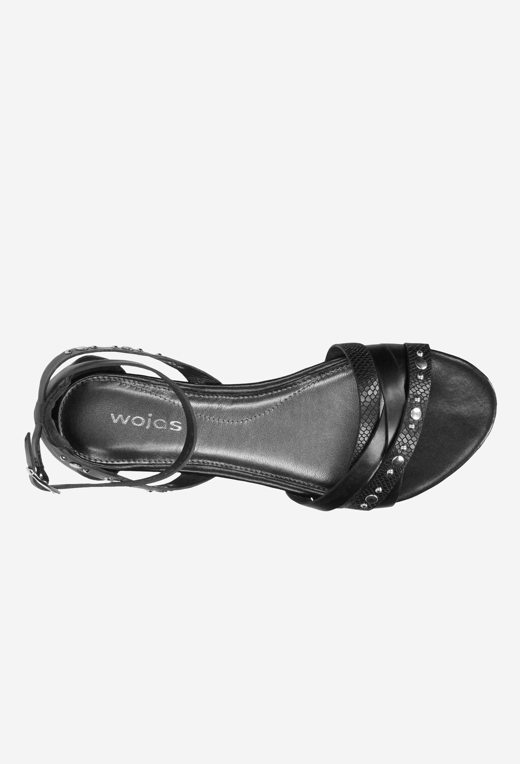 Czarne sandały damskie 6801-51 Widok 4