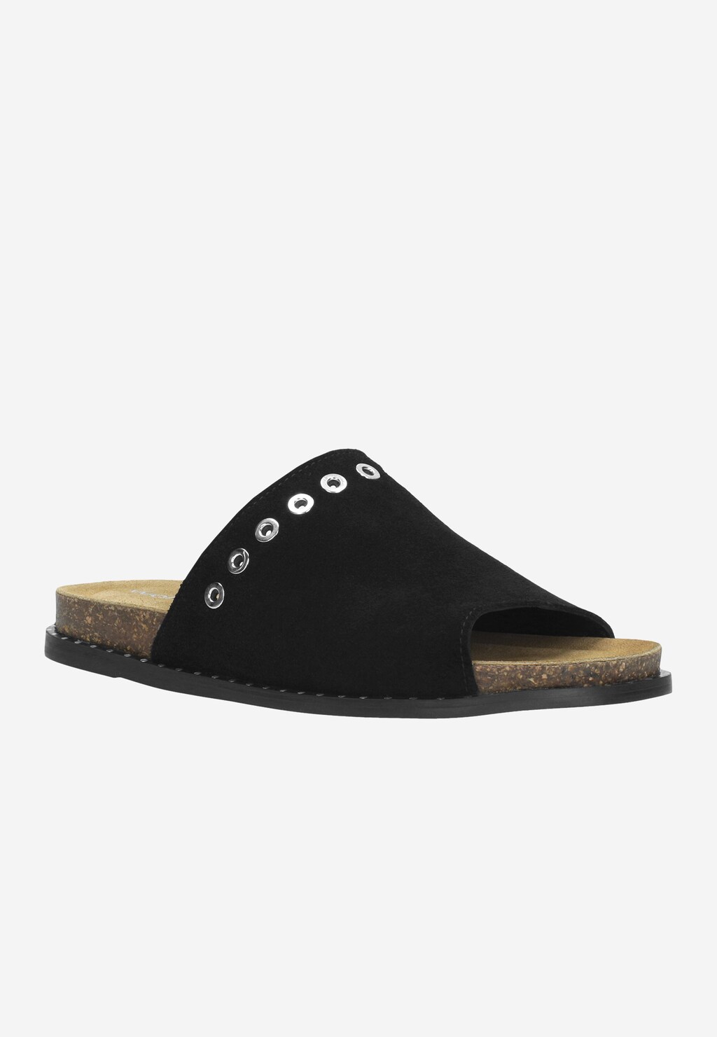 Czarne klapki damskie 74028-61 Widok 2