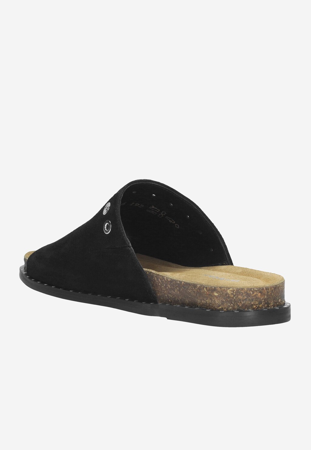 Czarne klapki damskie 74028-61 Widok 3