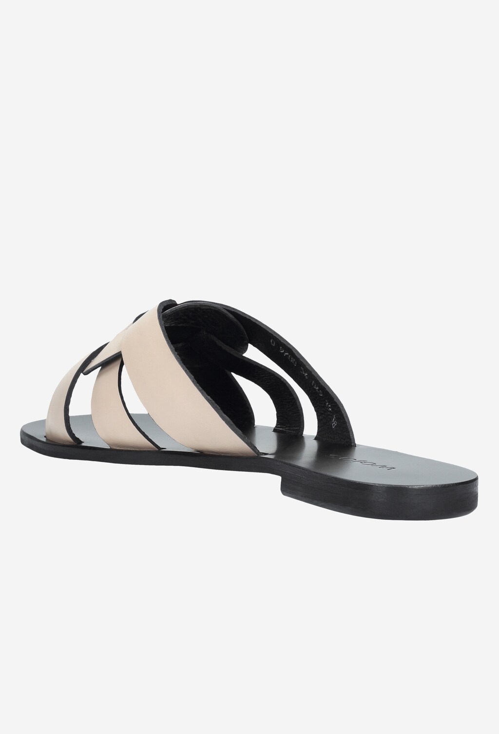 Beżowe klapki damskie 9700-54 Widok 3