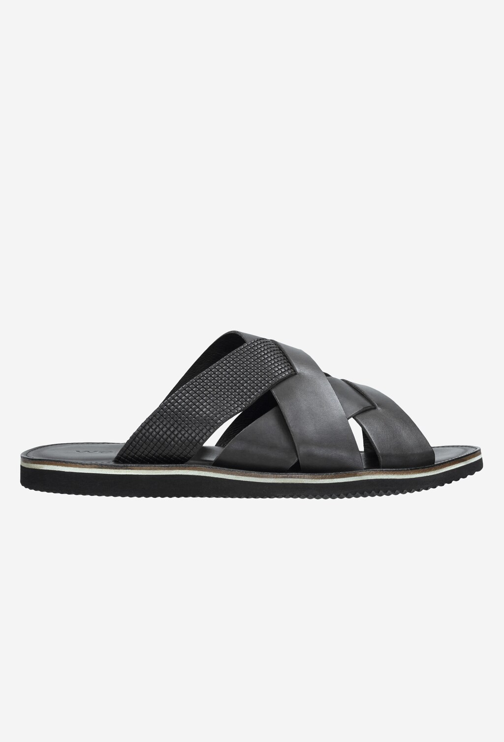 Czarne klapki męskie 9256-51 Widok 1