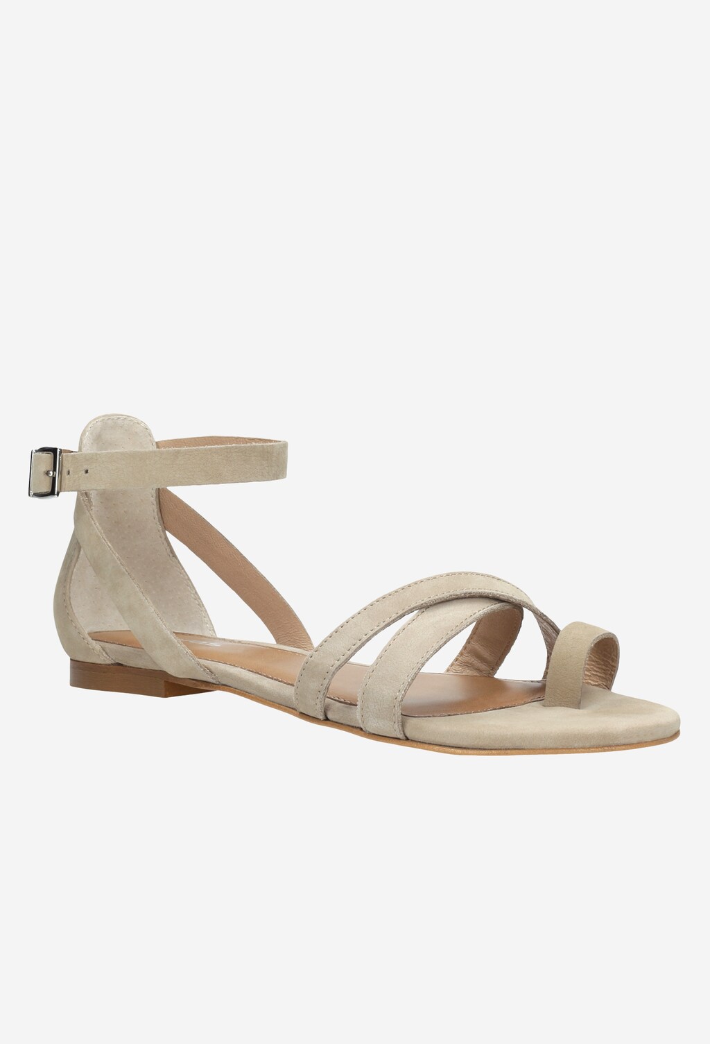 Beżowe sandały damskie 9726-24 Widok 2