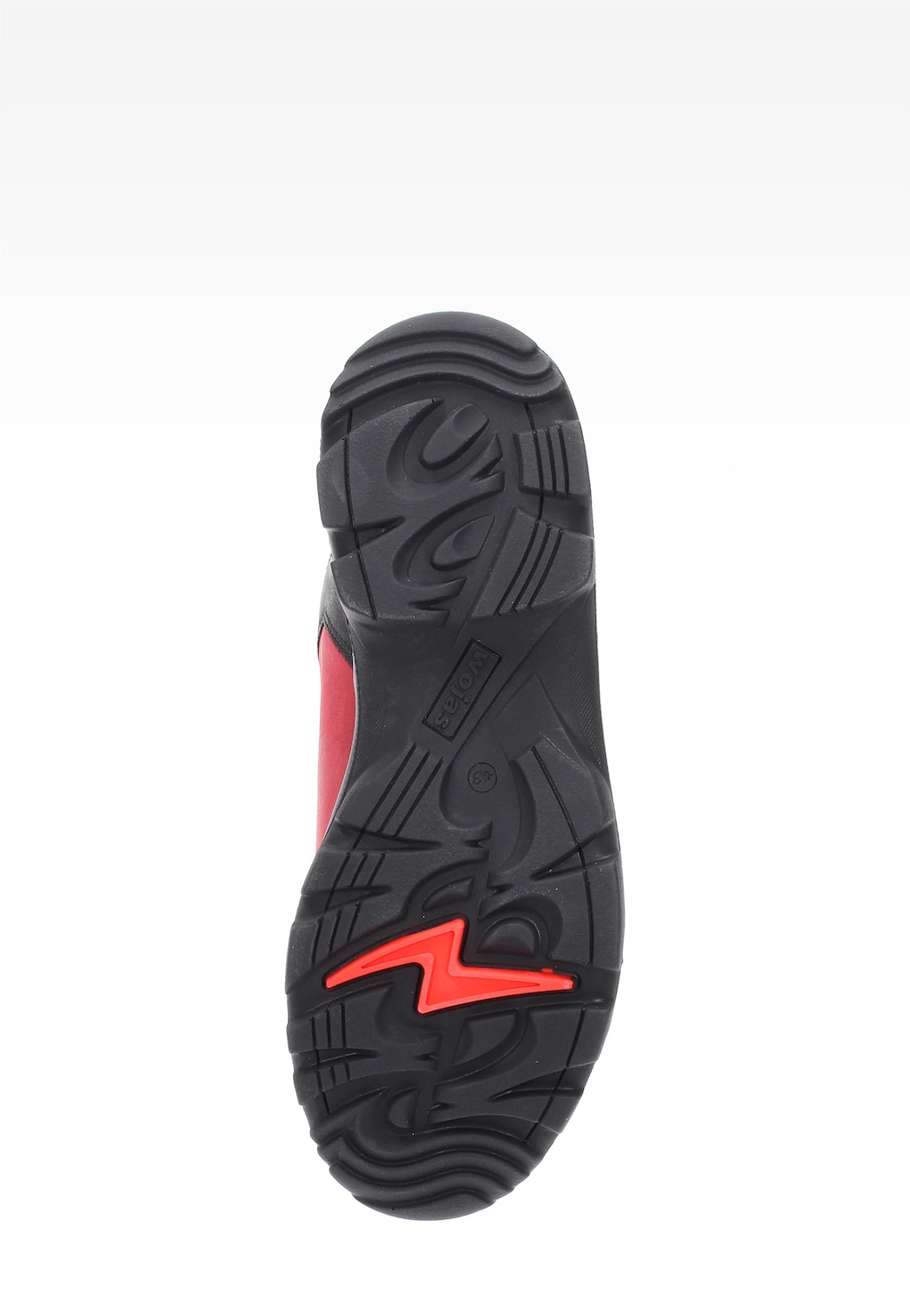 Czerwone męskie półbuty 9377-98 Widok 2