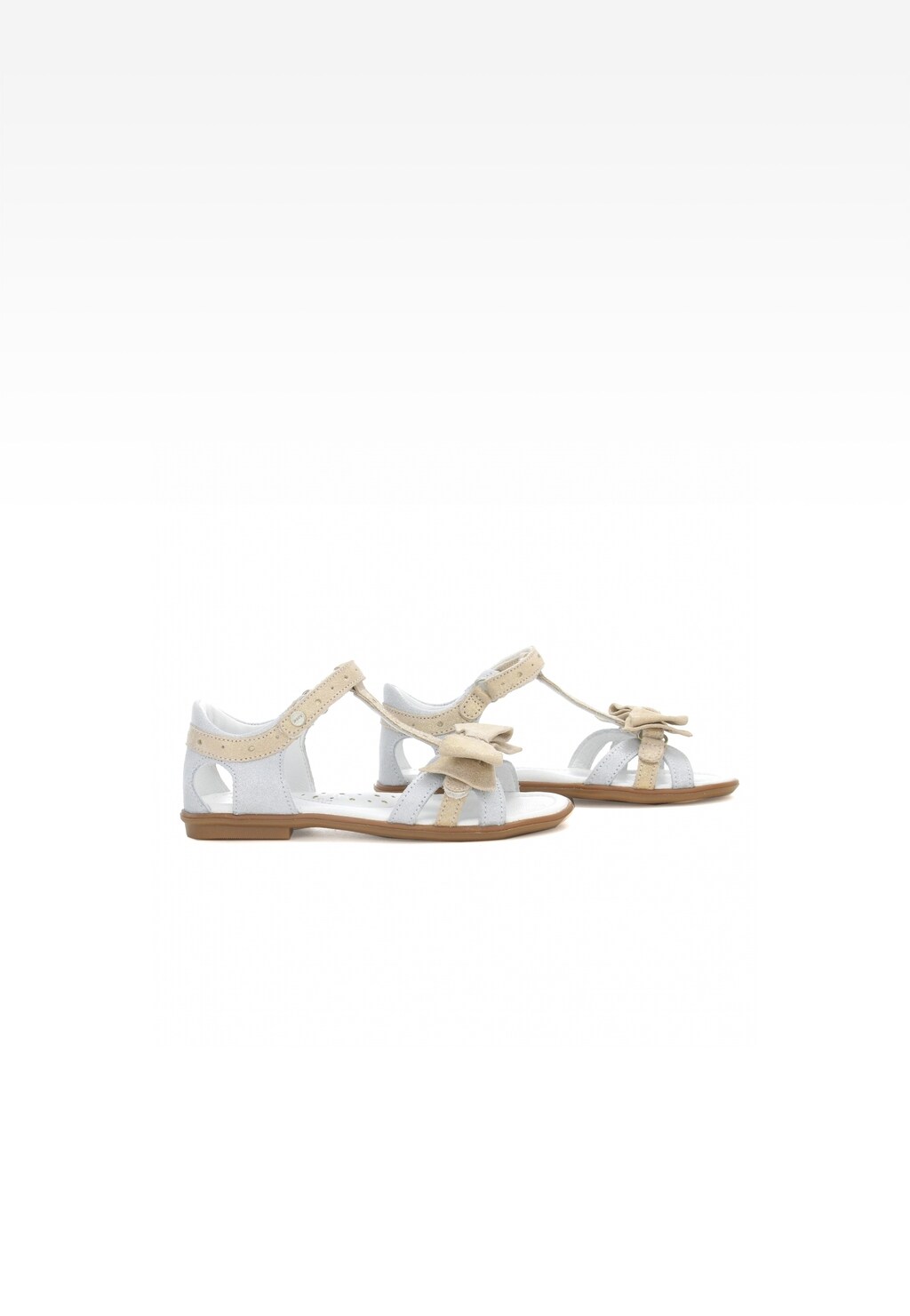 Sandały BARTEK W-59182/SGW, dla dziewcząt, srebrno-złoty Widok 8