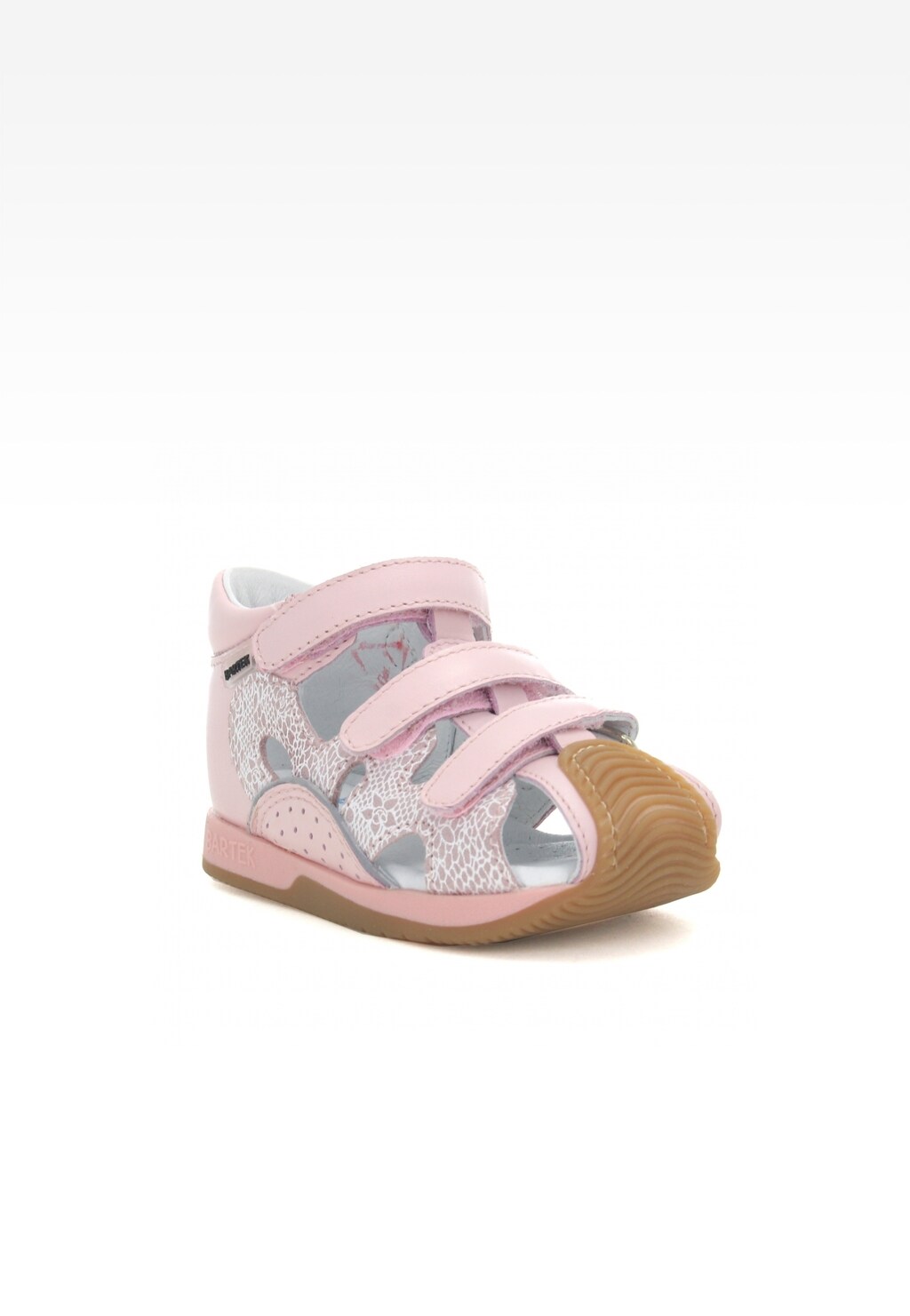 Sandały BARTEK W-81021-5/1FU, dla dziewcząt,  jasno różowy Widok 2