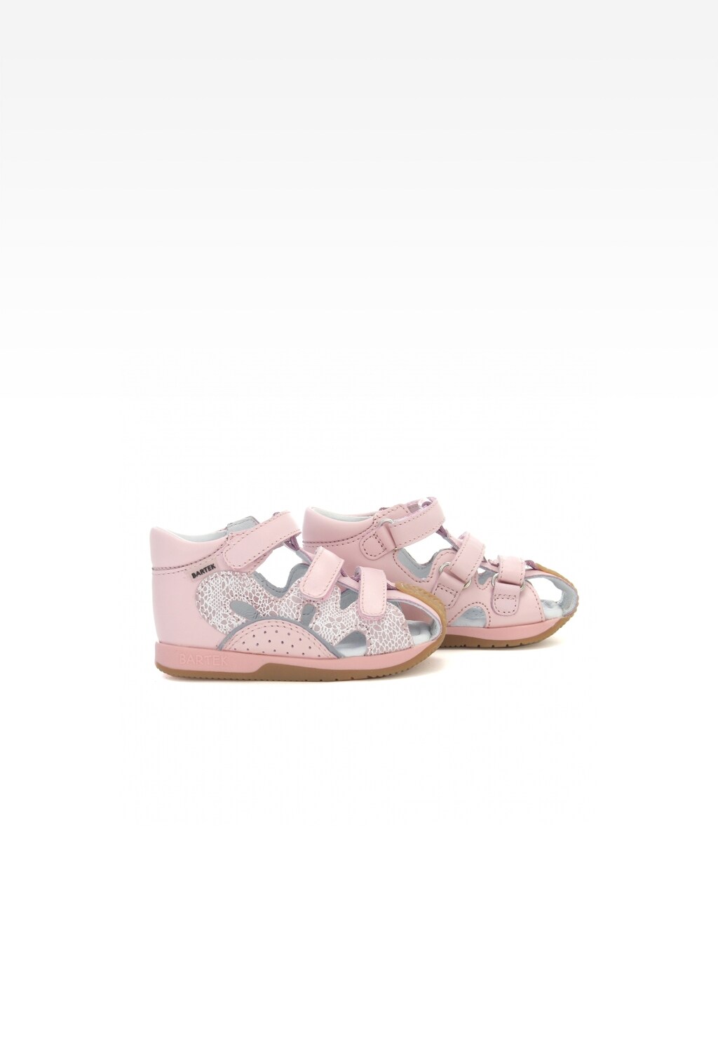 Sandały BARTEK W-81021-5/1FU, dla dziewcząt,  jasno różowy Widok 7