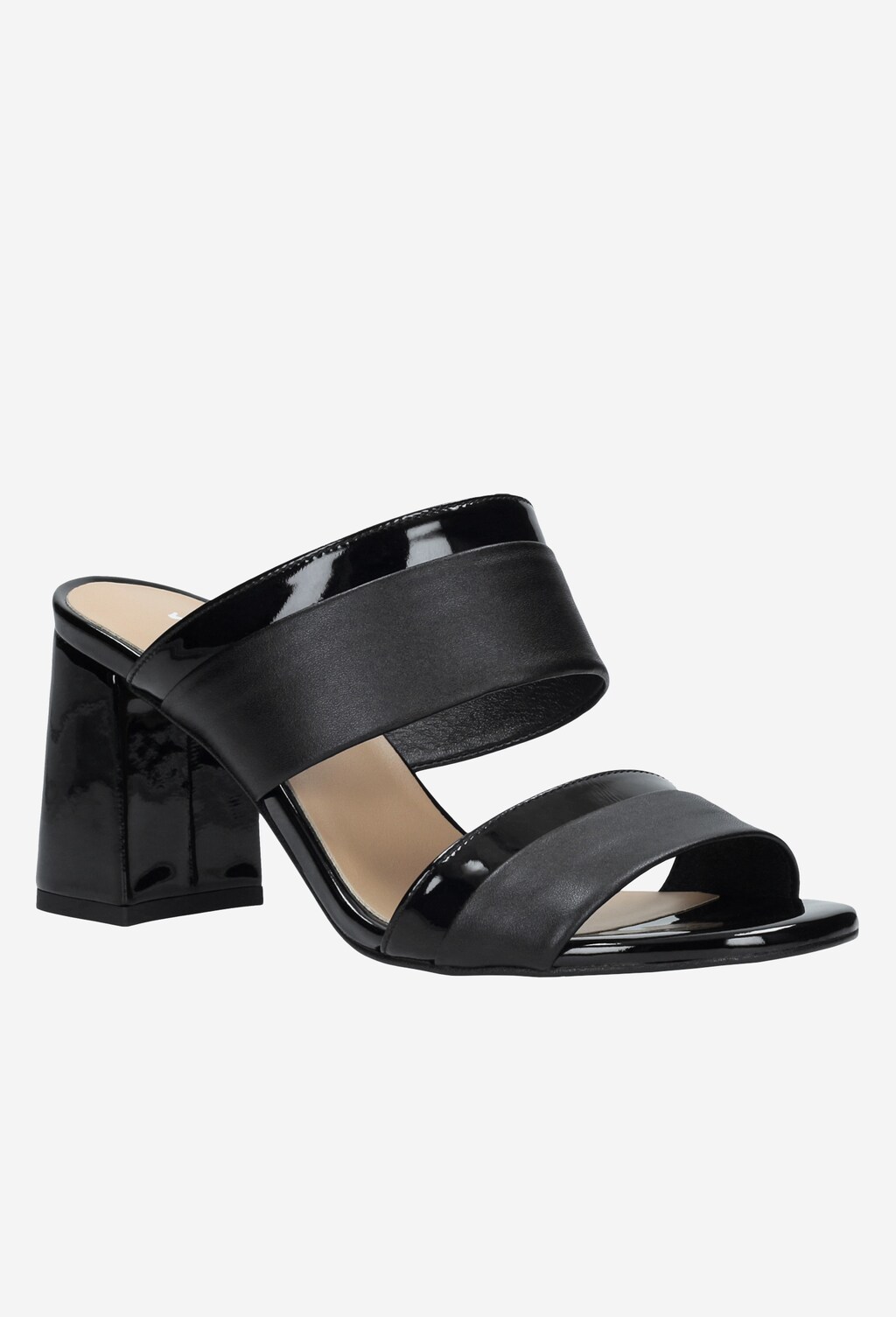 Czarne klapki damskie 9715-71 Widok 2