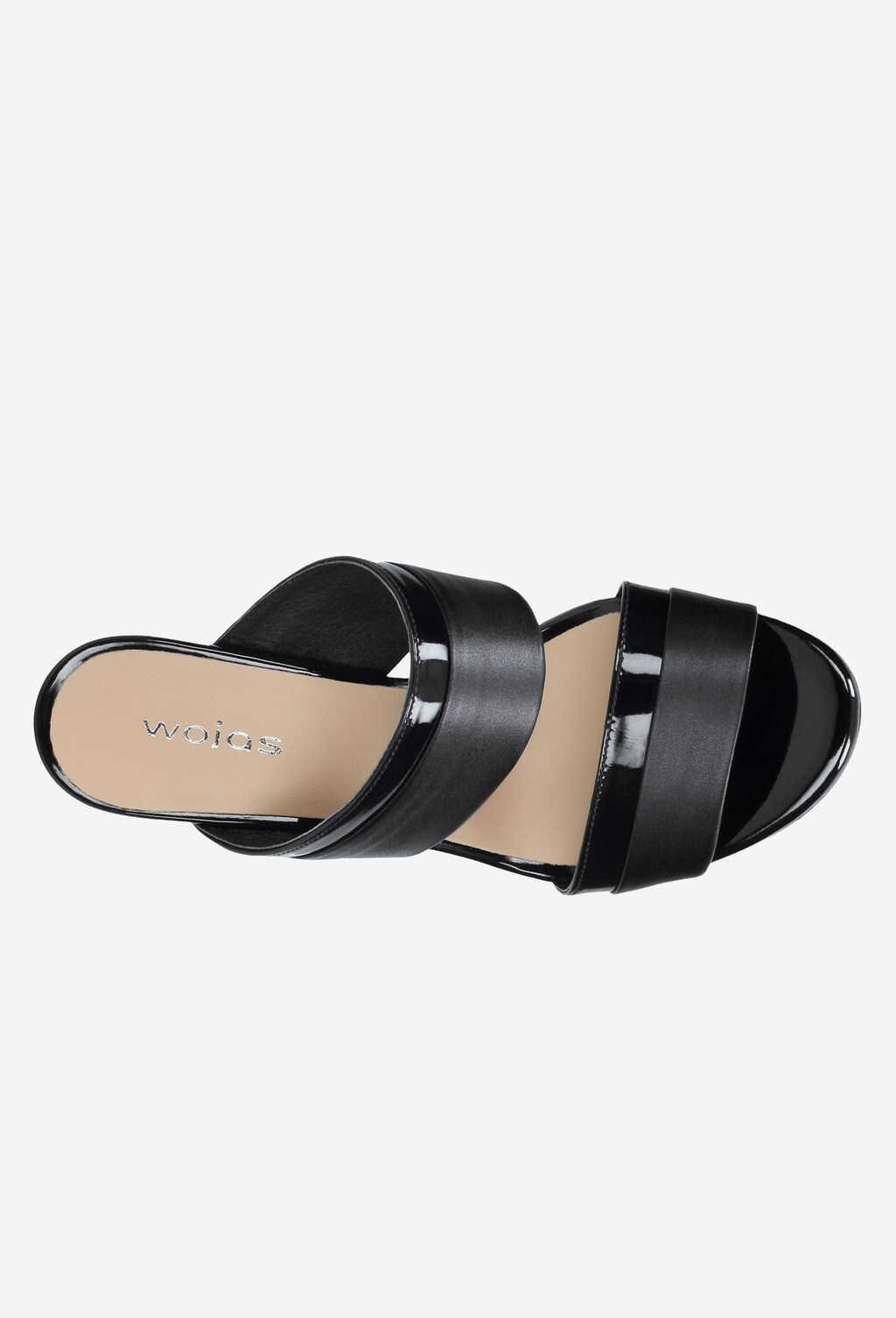 Czarne klapki damskie 9715-71 Widok 4