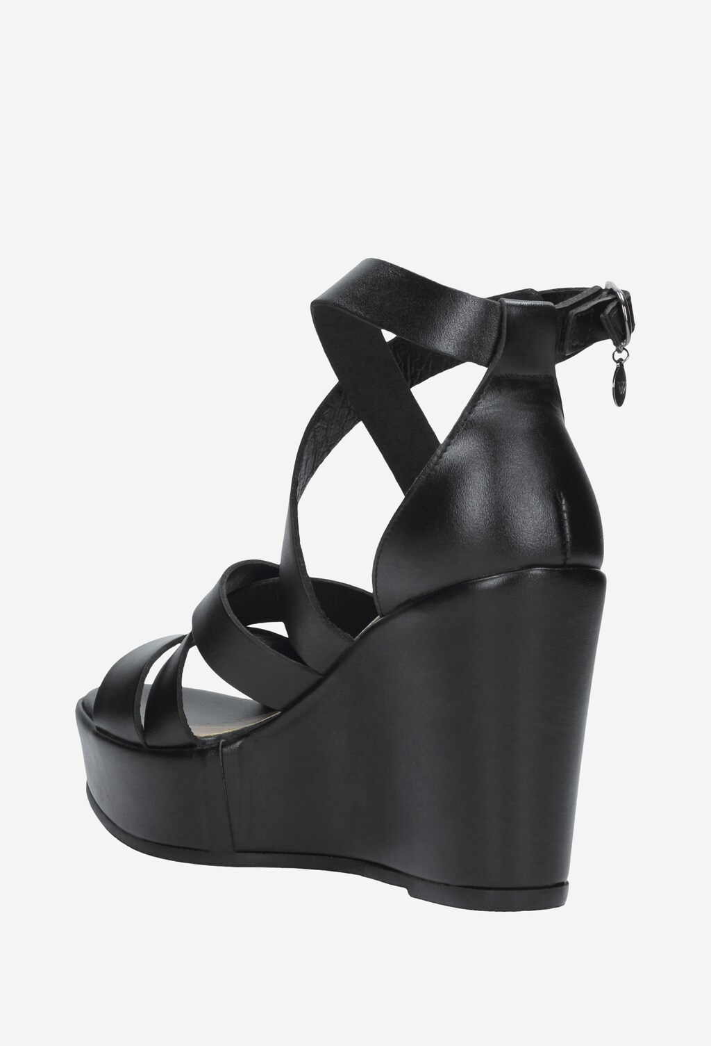 Czarne sandały damskie 9732-51 Widok 3