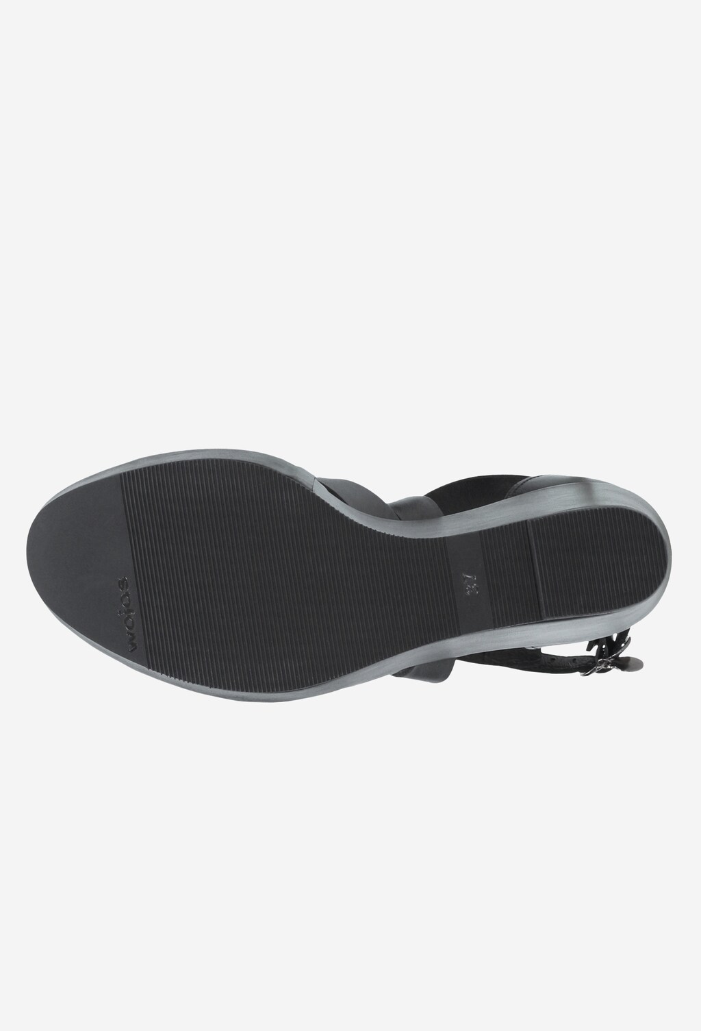 Czarne sandały damskie 9732-51 Widok 5