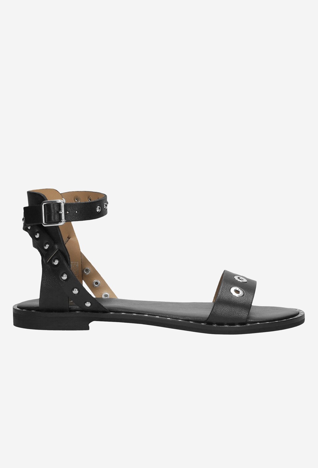 Czarne sandały damskie 9727-51 Widok 1