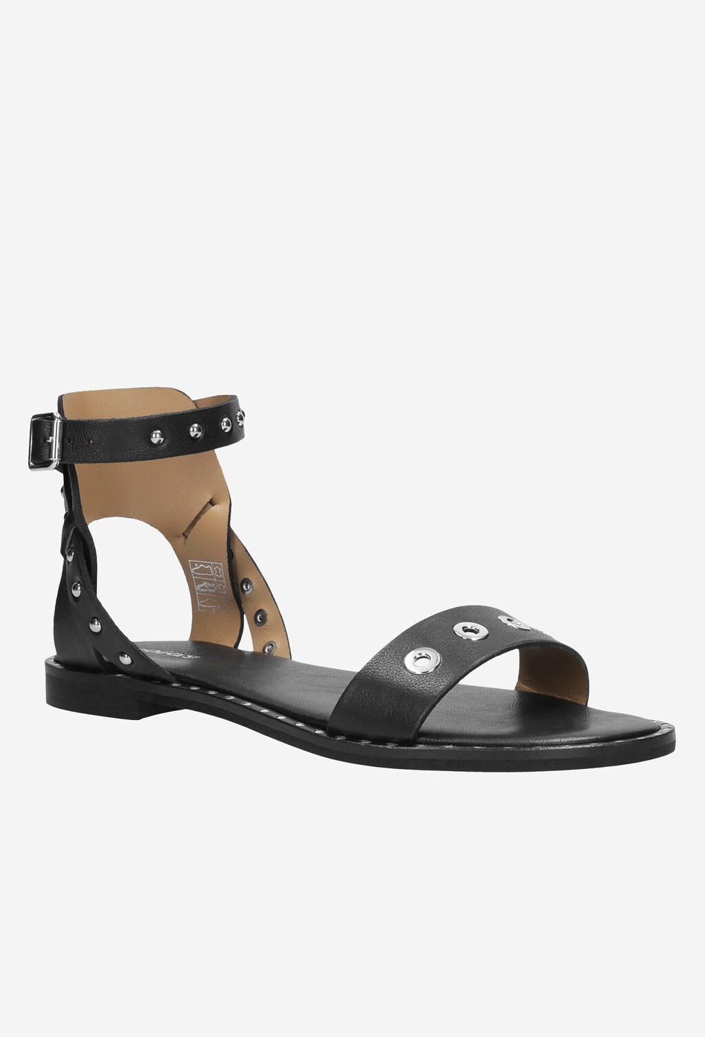 Czarne sandały damskie 9727-51 Widok 2