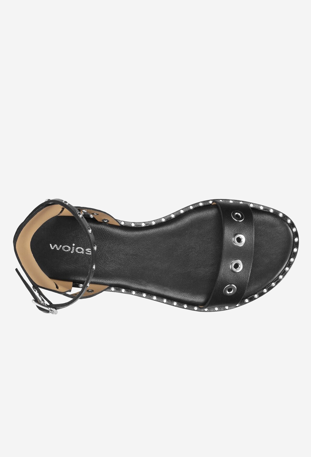 Czarne sandały damskie 9727-51 Widok 4