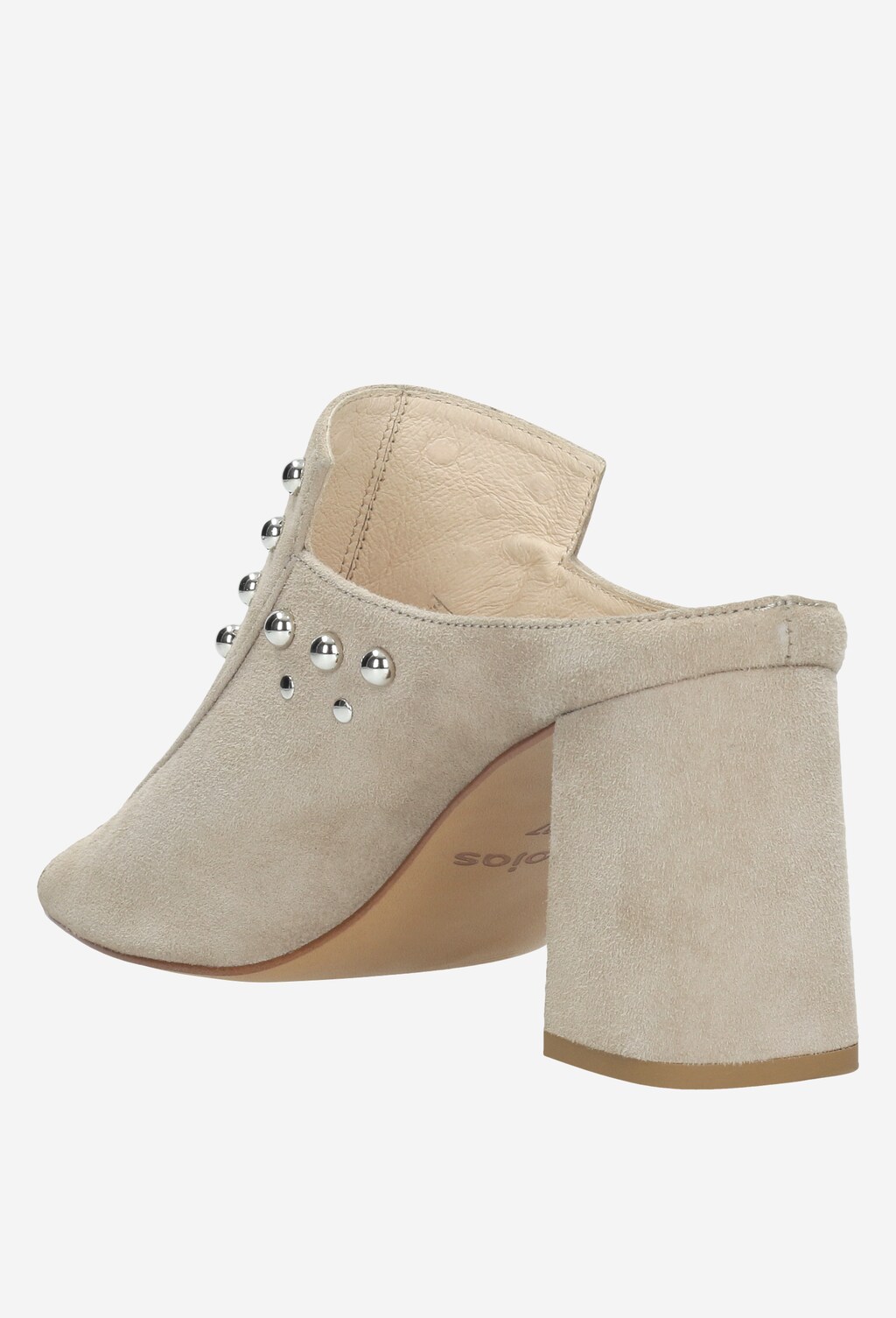 Beżowe klapki damskie 9713-64 Widok 3