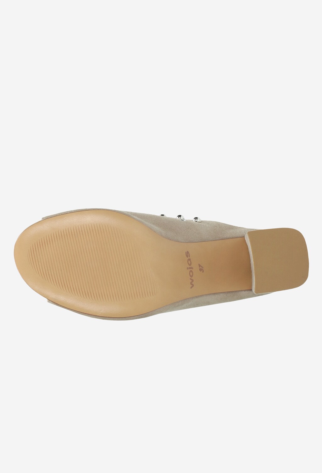 Beżowe klapki damskie 9713-64 Widok 5