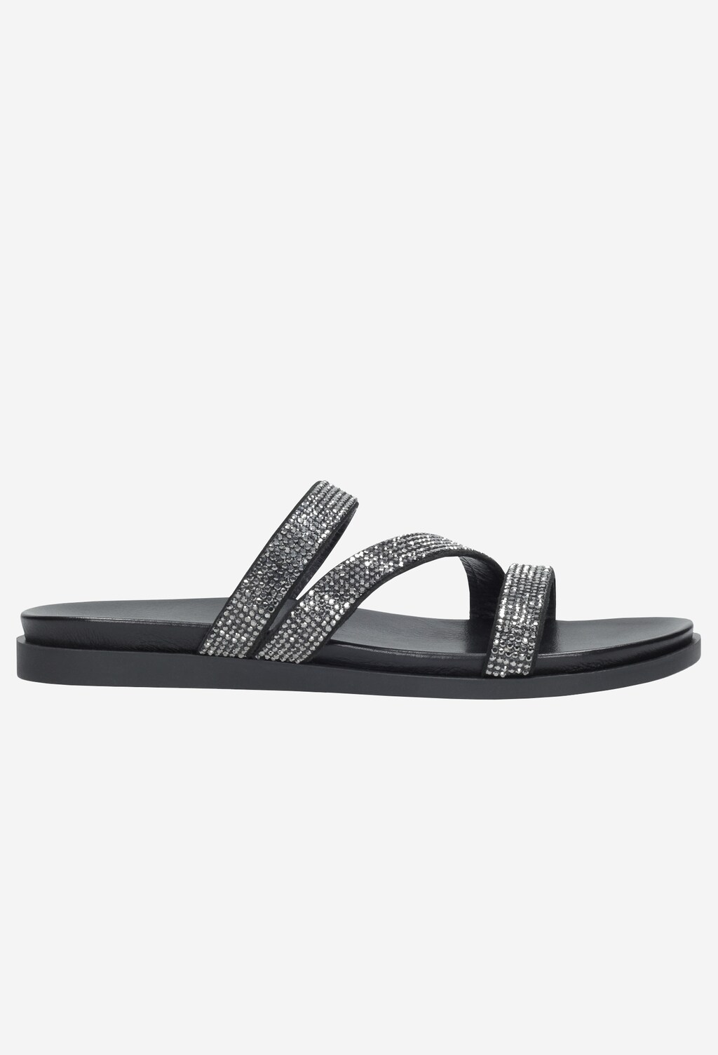 Czarne klapki damskie 9708-61 Widok 1